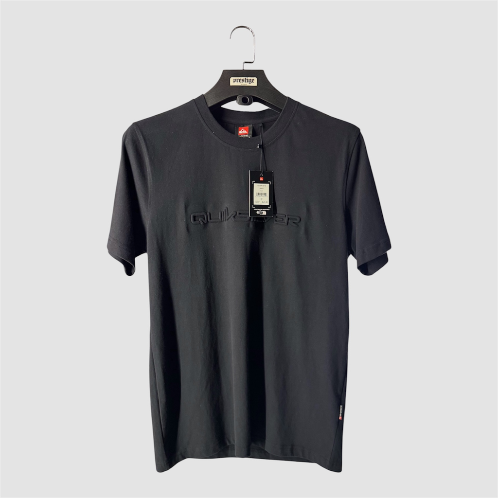 T-Shirt Quiksilver Logo Embossé – Noir