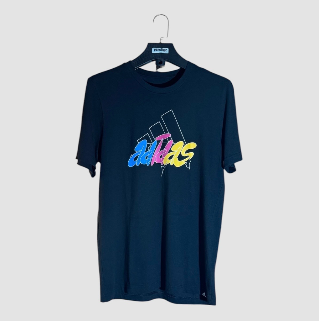 T-Shirt Adidas Logo Graffiti – Bleu Marine