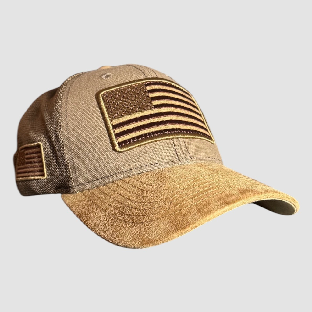 Cap Runs Deep American Flag Tactical – Beige / Kaki