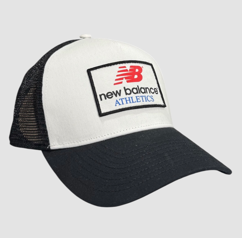 Cap Trucker New Balance Athletics – Blanc / Noir