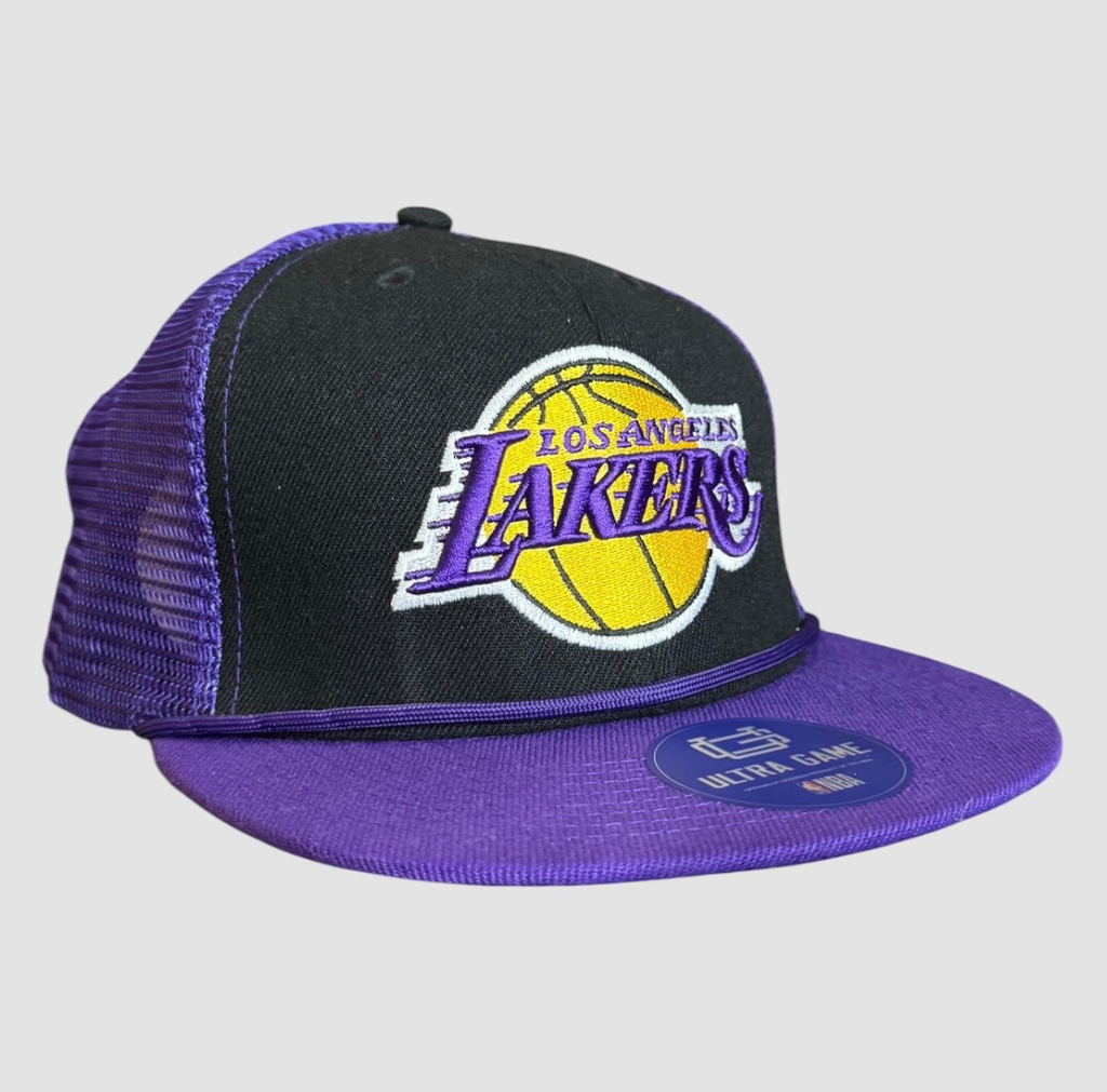 Cap Lakers L’os Angeles Noir & Violet Style Basketball