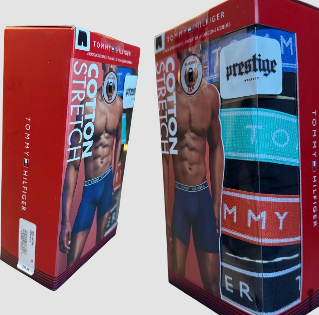 Lot de 4 Boxers Tommy Hilfiger Cotton Stretch – Multicolore