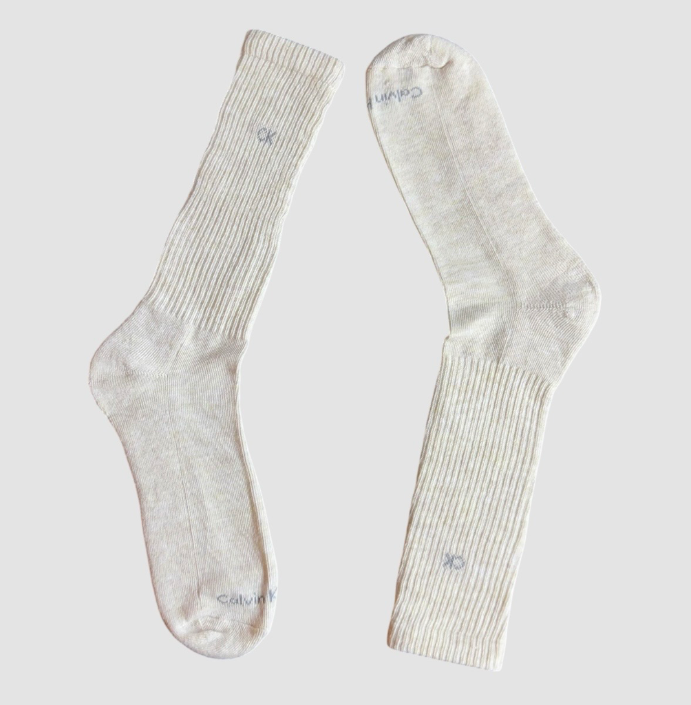 Paire de Chaussettes Calvin Klein-  Beige clair