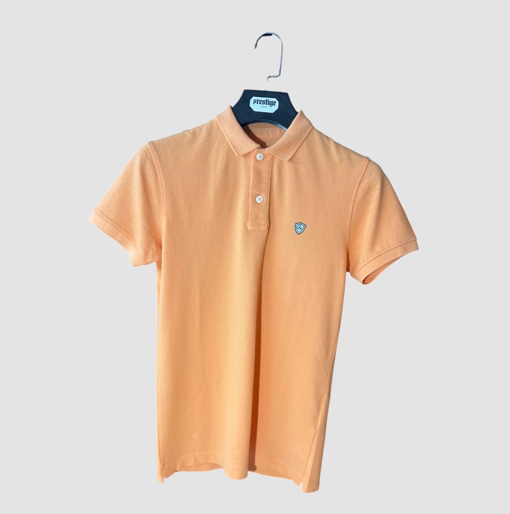 Polo Manches Lufian Elegant Courtes Orange