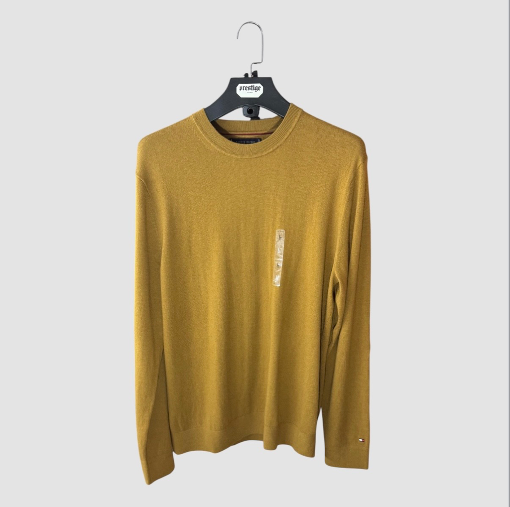 Pull Tommy Hilfiger Knit – Moutarde / Camel Doré