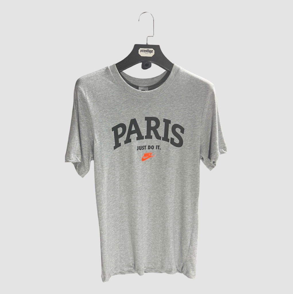 T-Shirt Nike Paris “Just Do It.” – Gris Chiné