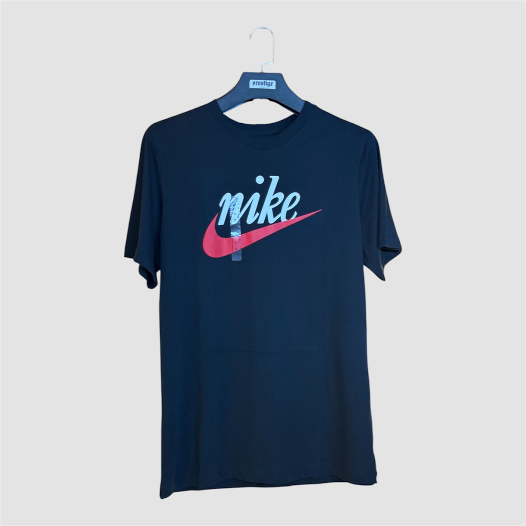 T-Shirt Nike Script Logo – Bleu Marine (S)