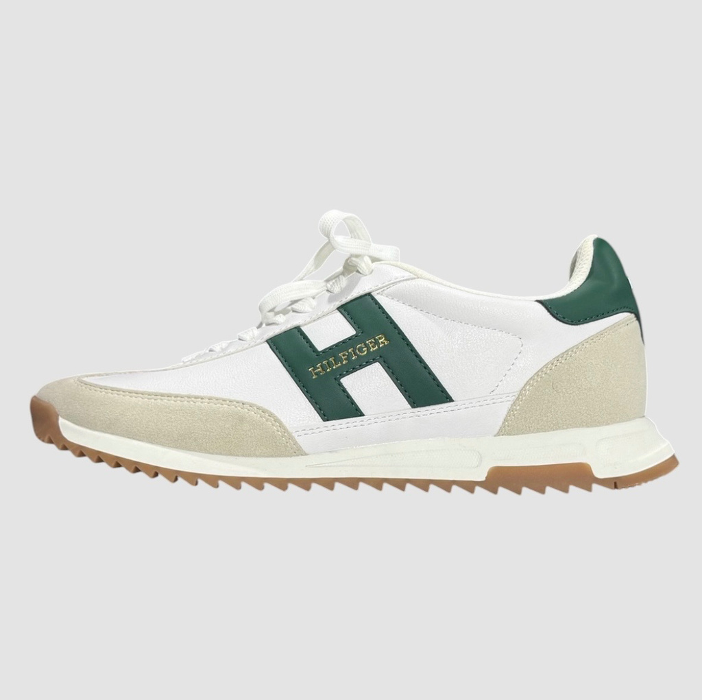 Sneakers Tommy Hilfiger Retro Runner – Blanc / Vert