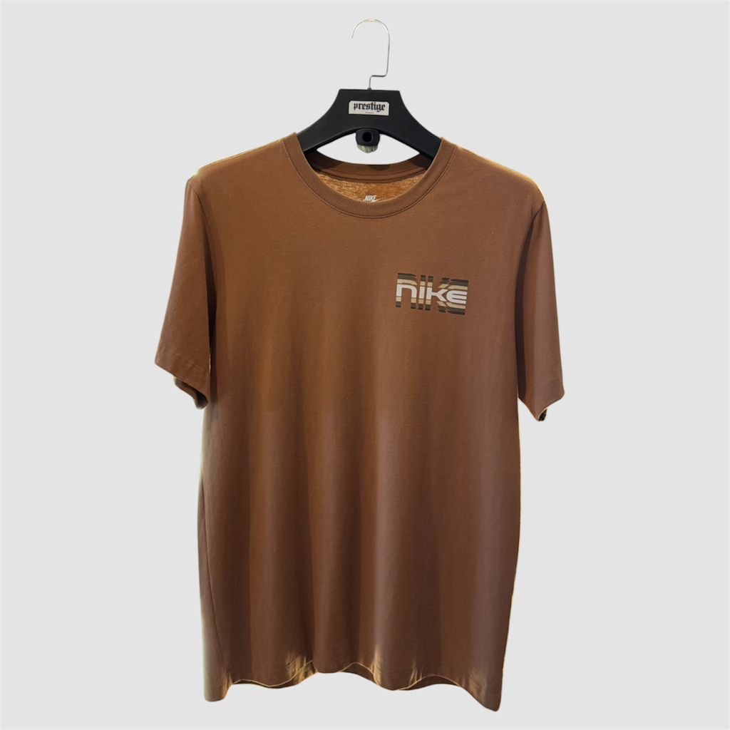 T-Shirt Nike Logo Graphique – Marron